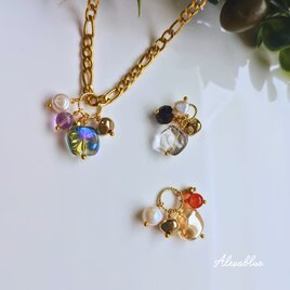 ★n.♡ページです♪No.8◆天然石ピアス◆ストロベリークォーツ ストロベリークォーツ ピアス Strawberry Quartz 天然石ピアス