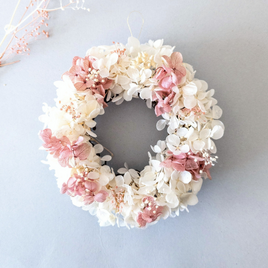 クレイフラワー♡フラワーリース♡花の妖精さん♡ハンドメイド クレイフラワー♡フラワーリース♡花の妖精さん♡ハンドメイド