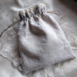 メガネケース*手刺繍*ポピー*リネン | iichi 日々の暮らしを