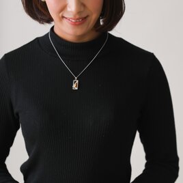 スペース 【Topaz】七宝焼のペンダント  純銀胎有線七宝