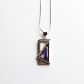 スペース 【Amethyst】七宝焼のペンダント  純銀胎有線七宝