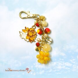 マルモ◆一点物✧カーネリアン×MOP×水晶 トリプレットストーンピアス 天然石ジュエリー＆アクセサリーQuatre ONLINE STORE