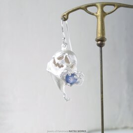 おばけのピアス / Gem and Ghost Earring 2025ハロウィン Sapphire