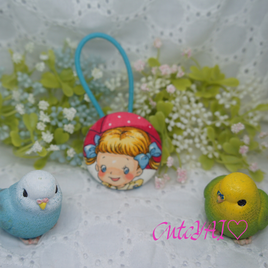 くるみボタン ヘアゴム キルトゲイト おしゃれ マーガレット&ソフィー 04