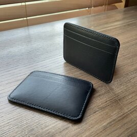 レザーカードケース（ネイビー／自立型） レザーカードケース（ネイビー／自立型） | iichi 日々の暮らし