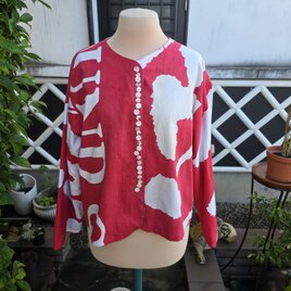 着物リメイク 手作り 夏着物 小千谷ちぢみ ワンピース 麻100