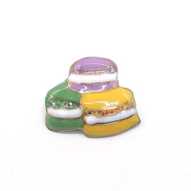 Sweets♪マカロンの七宝焼ピンブローチ(ピンバッジ)【受注制作】