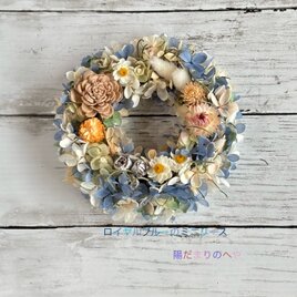 春のミモザリース　ミモザ＆アカヅル ミモザが入った春のフラワーリース | MAPLE FLOWER＆COFFEE