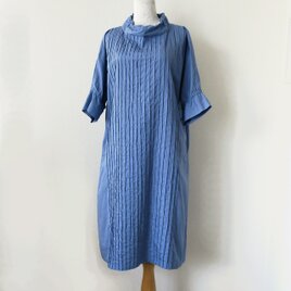 ピンタックのコットンワンピース 受注製作 (送料無料)