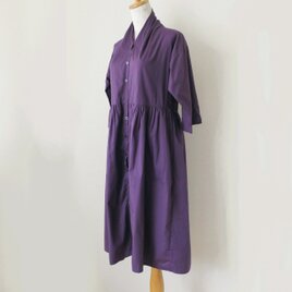 コットン羽織りワンピース 受注製作 (送料無料)
