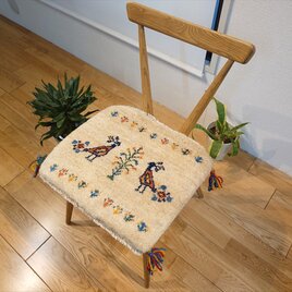 ラグ 新規入荷】ペルシャ ギャッベ 玄関マット 74x50cm 若草色