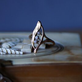 ロイヤルブルーのフラワーベース　フランスヴィンテージ　ブロカントのある暮らし ロイヤルブルーのフラワーベース フランスヴィンテージ