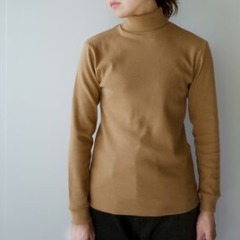 フライスコットンタートル/fries cotton turtle cutsew/mocha