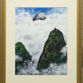 【アクリル画】 商品名 「春の風」　額なし　10号 アクリル画】 商品名 「春の風」 額なし 10号 アクリル画】 商品