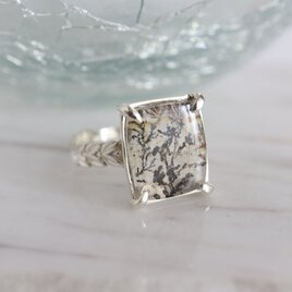 Dendritic Quartz　デンドリティッククォーツ 月桂樹リング