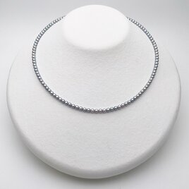 ケシパールシ真珠ネックレス 極小ケシパールネックレス 芥子 無核 淡水 真珠 バロック 4~5mm