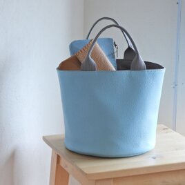 バケツトート　ミニ　アイスブルー