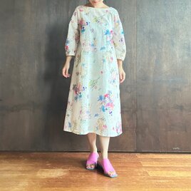 コンビネーション・ワンピース　フラワーガーデン-1／オールドラベンダー