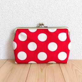 刺繍生地のカードケースハンドメイドくすみピンク花刺繍柄