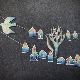 雪の町のガーランド