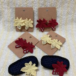 紅葉モチーフのアクセサリー