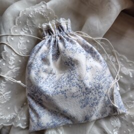 アンティーク*手刺繍*ホワイトワーク*レース*巾着バッグ | iichi 日々