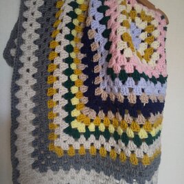 レトロテイストのブランケット