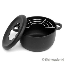 【お取り寄せ】南部鉄器 鉄鍋 フォンデュ兼用ミニ天ぷら鍋 日本製 直火・IH対応