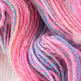 50g｜キャンディ｜手紡ぎ糸｜ファンシーヤーン｜手染め