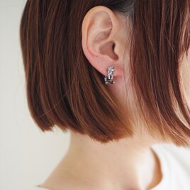 ラブラドールSilver犬ピアス 片耳 黒ラブ 白ラブ