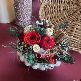 ちいさな冬の贈り物　クリスマスのミニアレンジメント