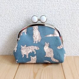 猫 パネル生地のミニミニトートバッグ グレー 870 | iichi 日々