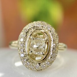 K14YGローズカットリング(送料無料)