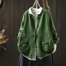 新作｜ ニットカーディガン 長袖 わせやすい秋
