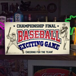 【野球応援グッズ】ベースボール 野球 テレビ観戦 プロ野球 メジャーリーグ 宅飲み パーティー 看板 置物 雑貨 ライトBOX