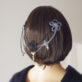 【新作】ヘアコーム「みちゆきて静」（黒×グレー）