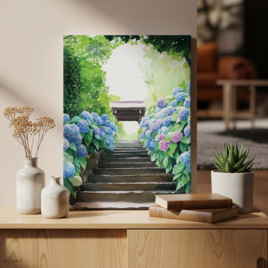 日本絶景アートボード｜明月院（神奈川県）｜日本の風景｜贈り物・コレクション・インテリア・ウォールアート