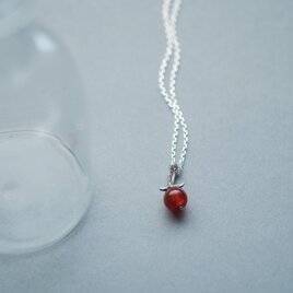 ミニ トマト カーネリアン ネックレス シルバー925