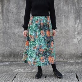 アフリカ布のロングスカート（アフリカンプリント）ロング・マキシ