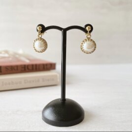 ジャパンヴィンテージパールの小ぶりピアス／イヤリング｜上品でやさしい輝き 入学式・卒業式に