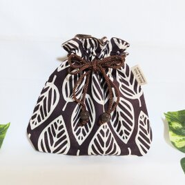 リバティワイルドフラワーミントの巾着バック | iichi 日々の暮らしを