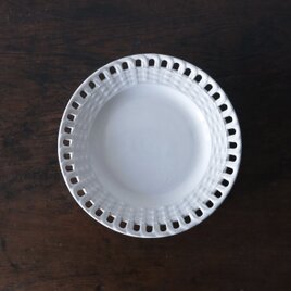 Creil&Montereau パニエ皿 平皿 φ21cm クレイユモントロー フランス アンティーク 0502423