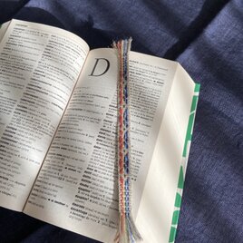 手織りの栞(しおり) 生成系✖️ 虹色 (D)