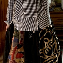 T様確認用　幟旗パッチワークギャザースカート