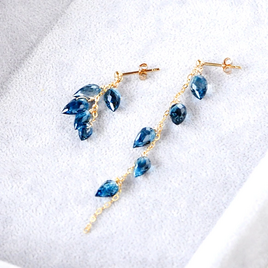 アシンメトリーカラーのアメトリンピアス アメトリンピアス | atelier045