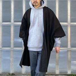 羽織 メンズ 藍染 縞模様 着物 昭和初期 ジャパンヴィンテージ - 和洋折衷ミックスに最適