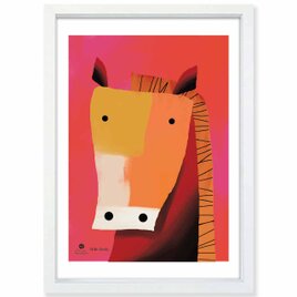 癒やしの馬　馬　送料無料 　プロのイラスト　A4〜A0　ポスター　アートポスター　アート/sei検索新着順　3800