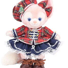 リーナベル 服 着せ替え コスチューム スコットランドチェックドレス クリスマス 本体無 Sサイズ用 送料無料