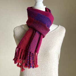 【手織り】ウールのマフラー・送料無料・