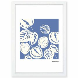 北欧の花たち　花　送料無料 　プロのイラスト　A4〜A0　ポスター　アートポスター　アート/sei検索新着順　3721